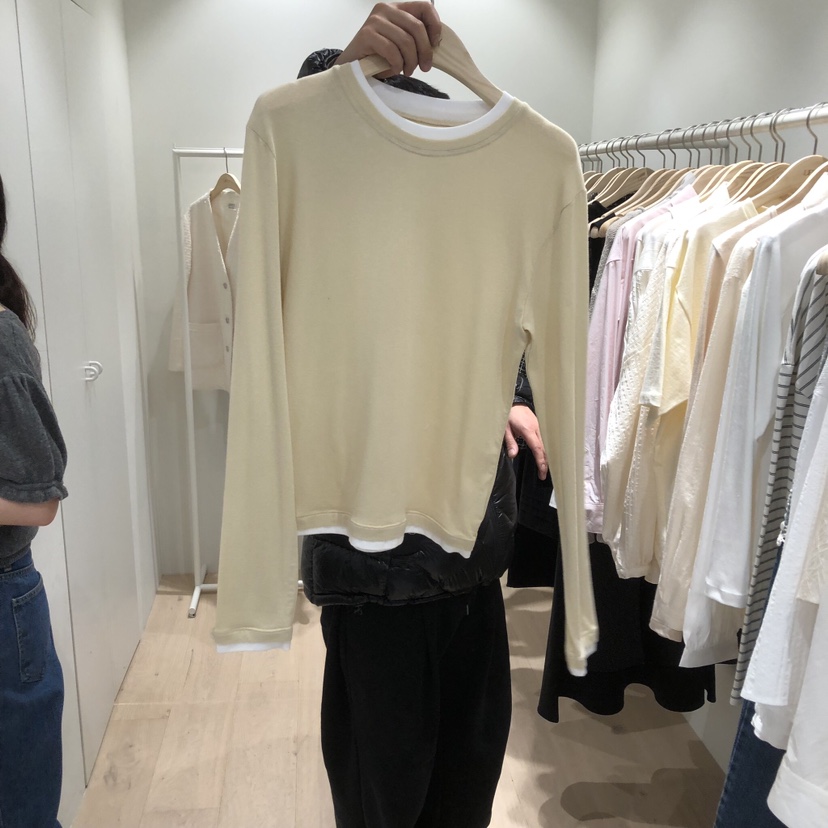 LIFFEY東大門代購女裝新品人氣時尚26春夏真品推薦長袖T恤LIFFEY長袖T恤圖色1