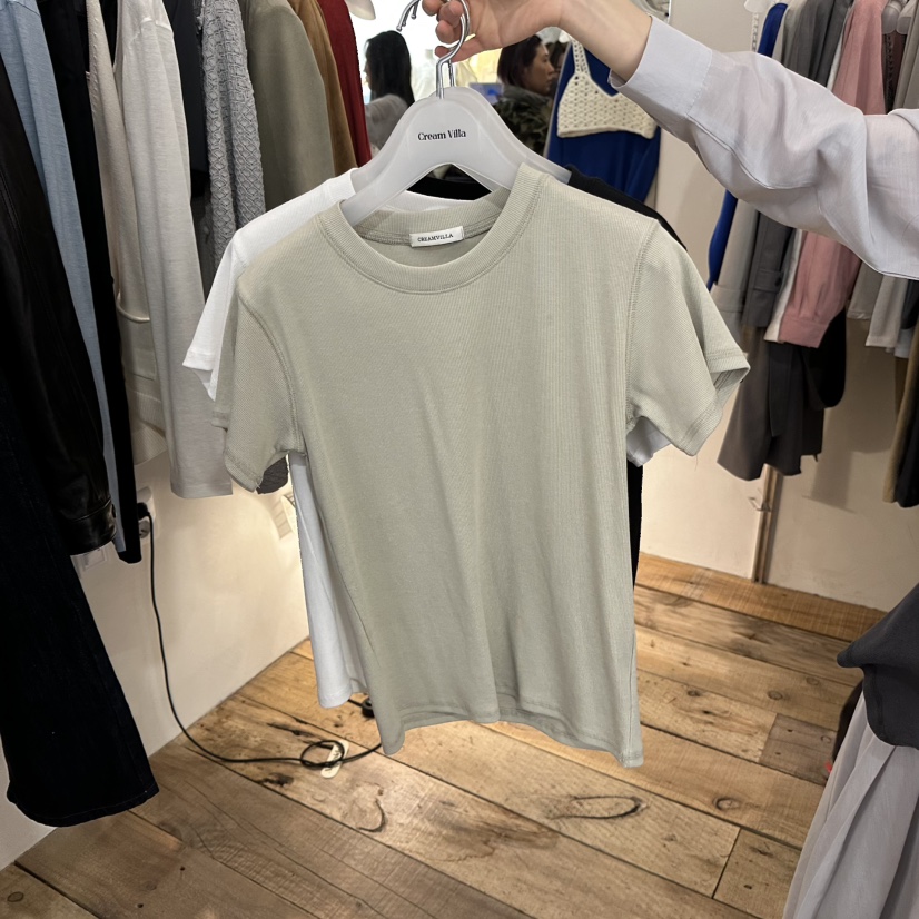 CREAM VILLA東大門實拍女士新款真品T恤CREAMVILLAT恤圖色2
