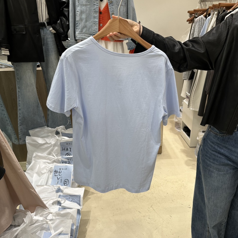 MELO東大門實拍女士新款職業熱賣26春夏推薦真品人氣休閑T恤MELOT恤