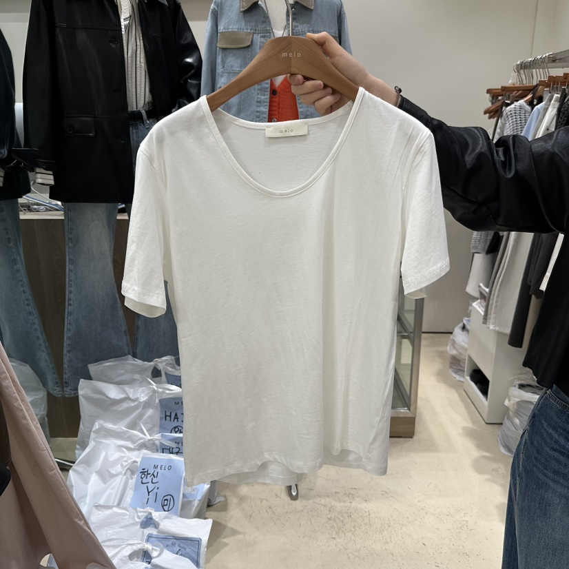 MELO東大門實拍女士新款職業熱賣26春夏推薦真品人氣休閑T恤MELOT恤圖色1