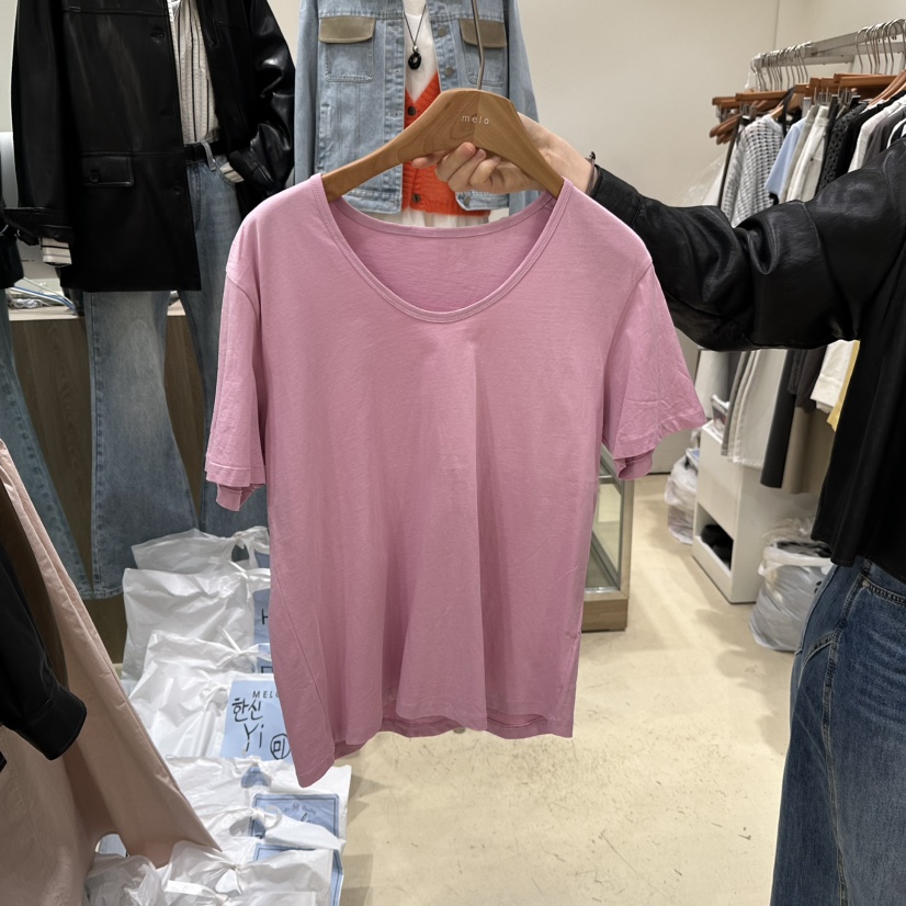 MELO東大門實拍女士新款職業熱賣26春夏推薦真品人氣休閑T恤MELOT恤圖色4
