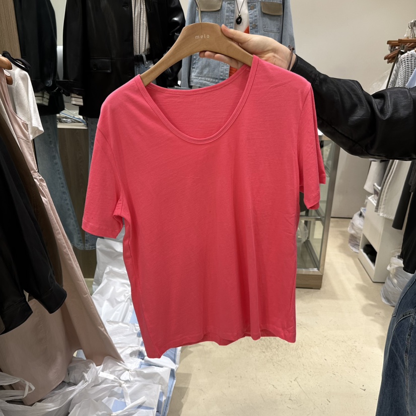 MELO東大門實拍女士新款職業熱賣26春夏推薦真品人氣休閑T恤MELOT恤圖色5