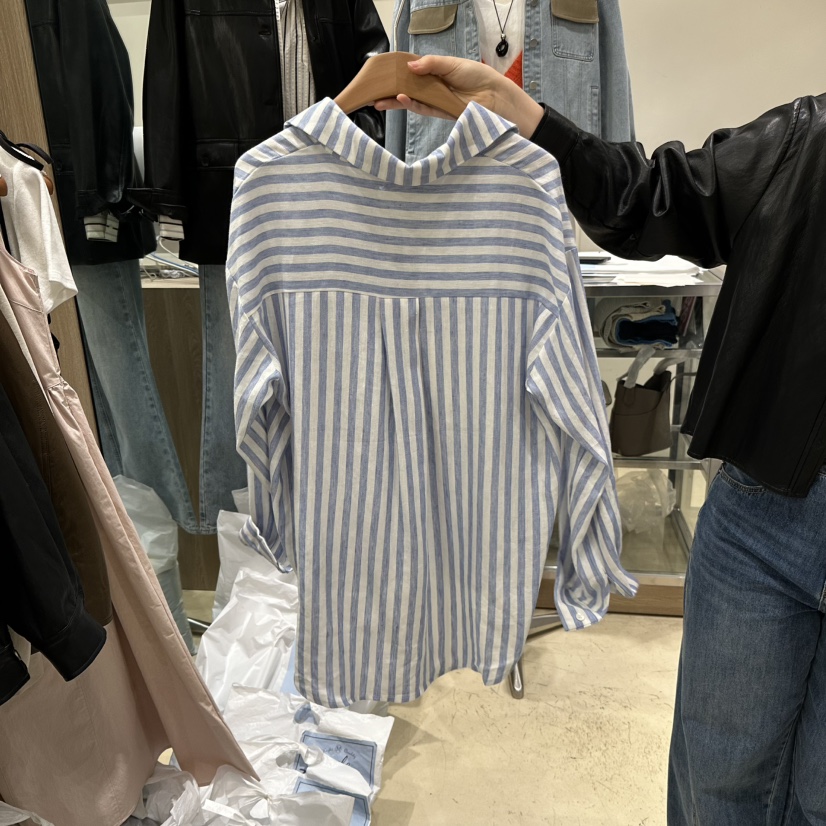 MELO韓國代購女裝新品26春夏時尚人氣職業休閑襯衫蕾絲衫MELO襯衫/蕾絲衫