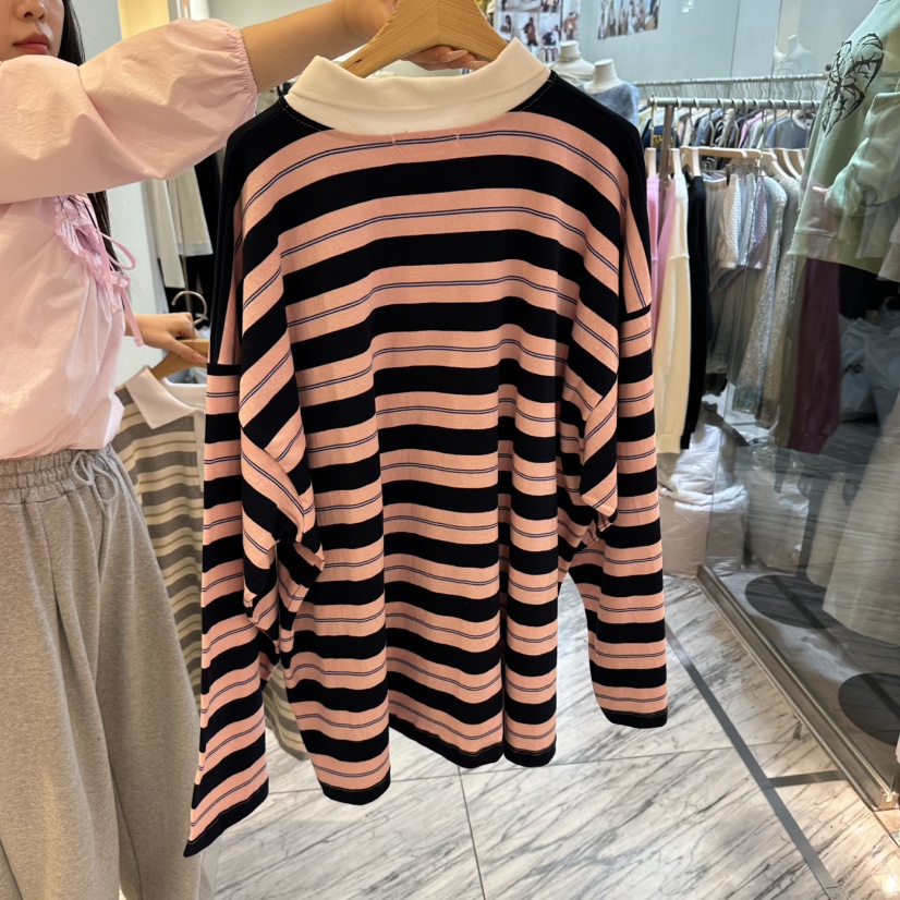 MIENNE東大門直郵女士新款推薦時尚真品職業熱賣26春夏長袖T恤MIENNE長袖T恤