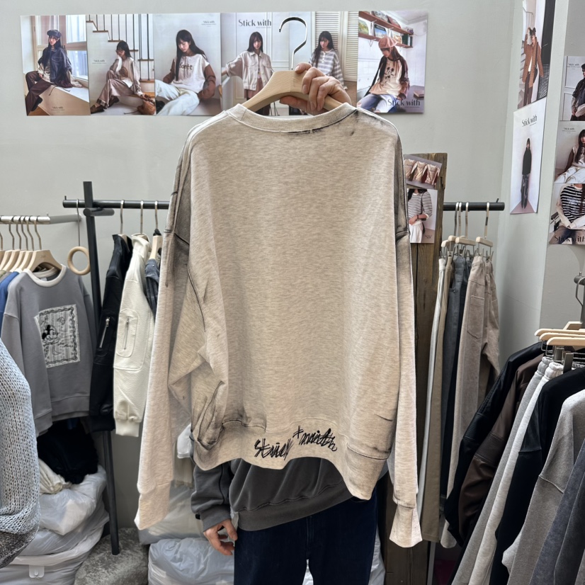 STICK WITH東大門直郵女士新品職業時尚真品推薦26春夏衛衣STICK WITH衛衣