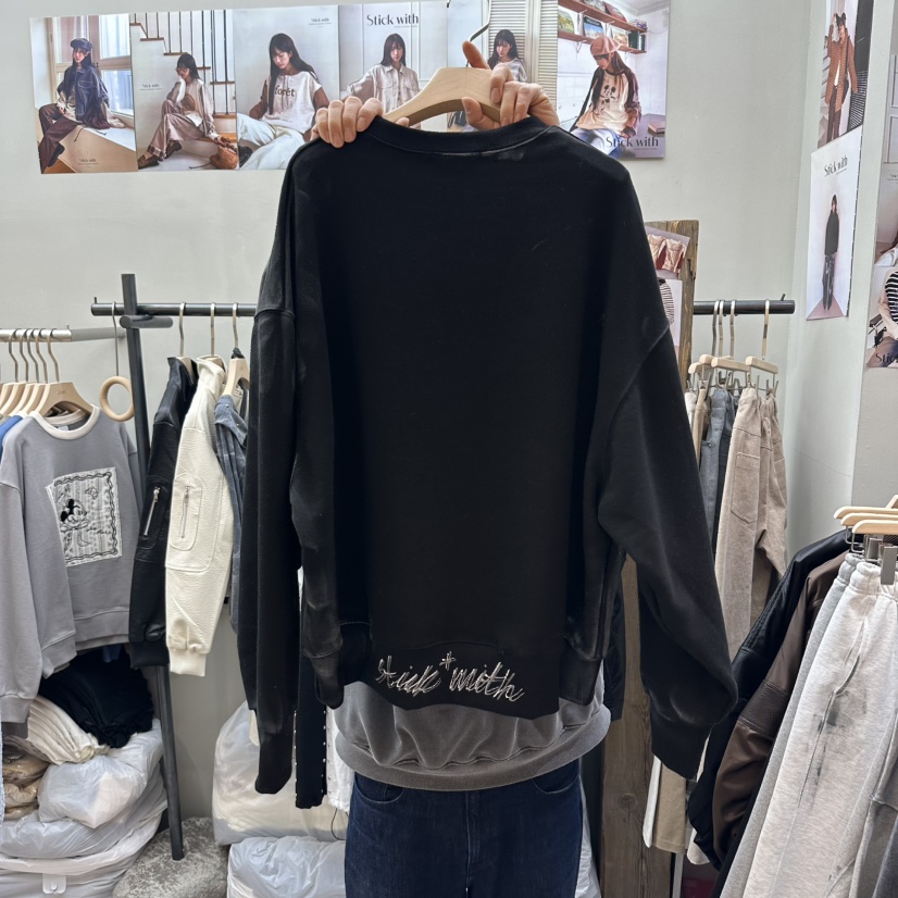 STICK WITH東大門直郵女士新品職業時尚真品推薦26春夏衛衣STICK WITH衛衣