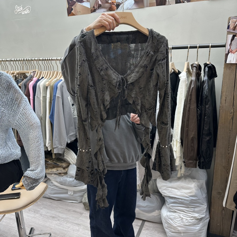 STICK WITH東大門代購女士新款熱賣推薦真品26春夏針織衫STICK WITH針織衫圖色2