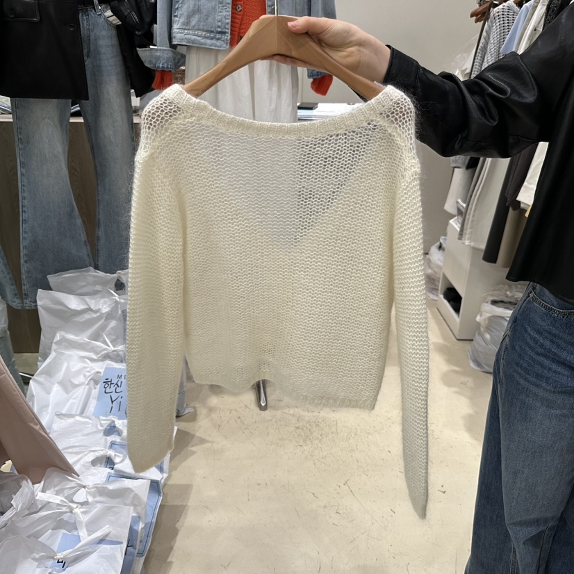 MELO東大門直郵女裝新款真品推薦職業休閑時尚針織衫開衫MELO針織衫