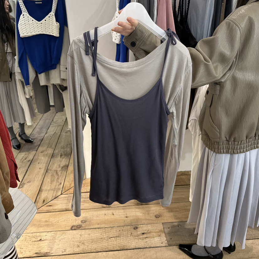 CREAM VILLA東大門直郵女士新品真品吊帶背心不含內搭CREAMVILLA吊帶/背心