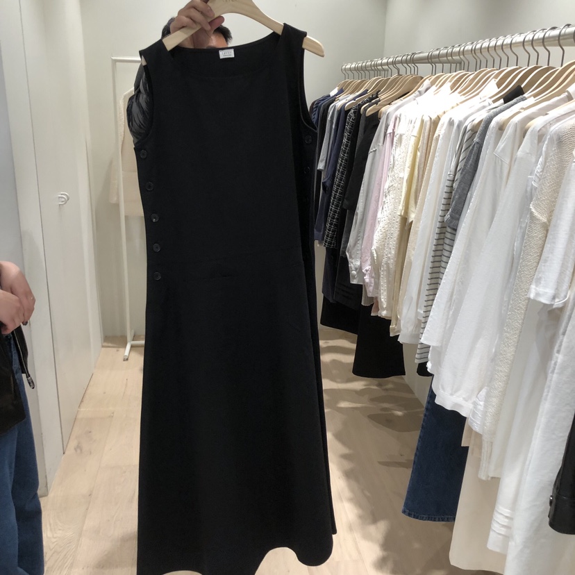 LIFFEY東大門實拍女裝新品推薦職業真品人氣連衣裙口袋紐扣LIFFEY連衣裙圖色2