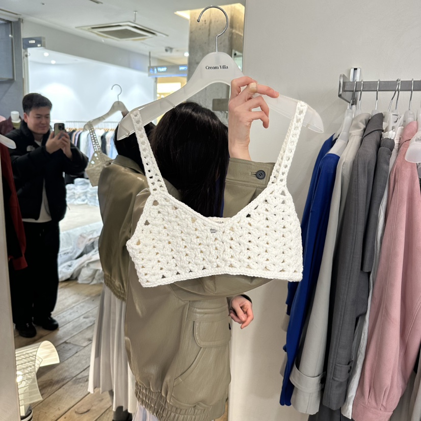 CREAM VILLA東大門實拍女裝新品人氣吊帶背心CREAMVILLA吊帶/背心圖色1