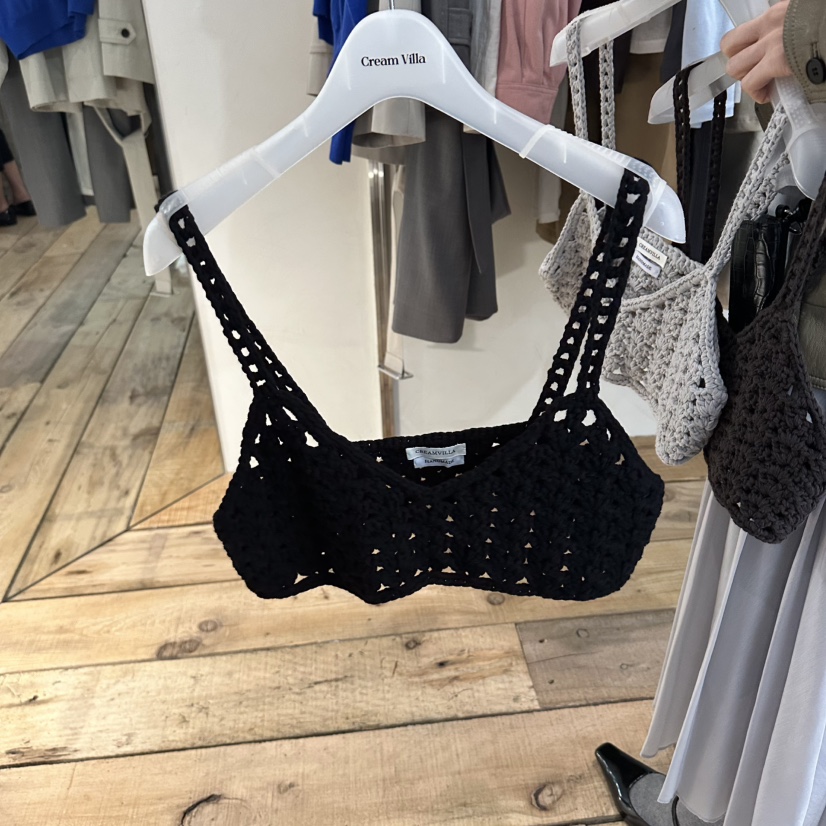 CREAM VILLA東大門實拍女裝新品人氣吊帶背心CREAMVILLA吊帶/背心圖色4黑色