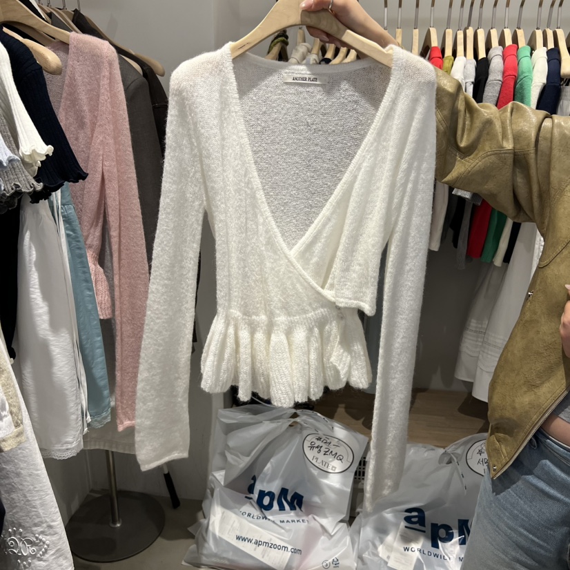 PLATE韓國直郵女裝新品推薦職業熱賣休閑時尚真品26春夏針織衫PLATE針織衫圖色1