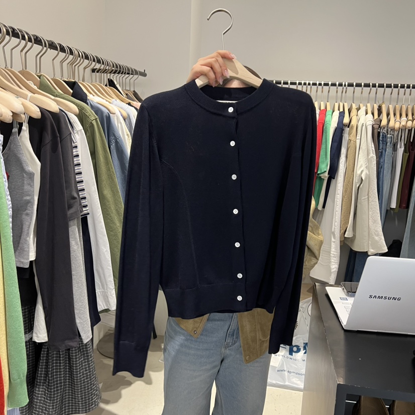 PLATE韓國直郵女裝新品26春夏休閑職業時尚熱賣人氣針織衫PLATE針織衫圖色1