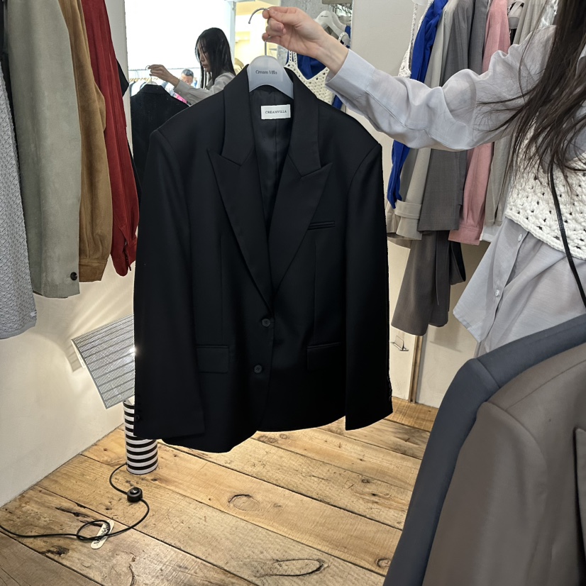 CREAM VILLA韓國直郵女裝新品休閑夾克CREAMVILLA夾克圖色3黑色