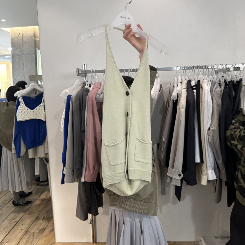 CREAM VILLA東大門實拍女士新品熱賣吊帶背心CREAMVILLA吊帶/背心圖色1