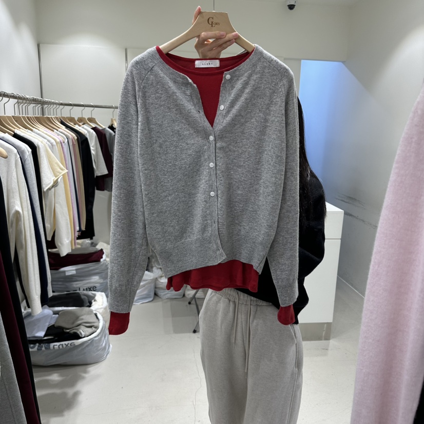 GLORY東大門直郵女士新款職業人氣時尚休閑針織衫不含內搭GLORY針織衫圖色4