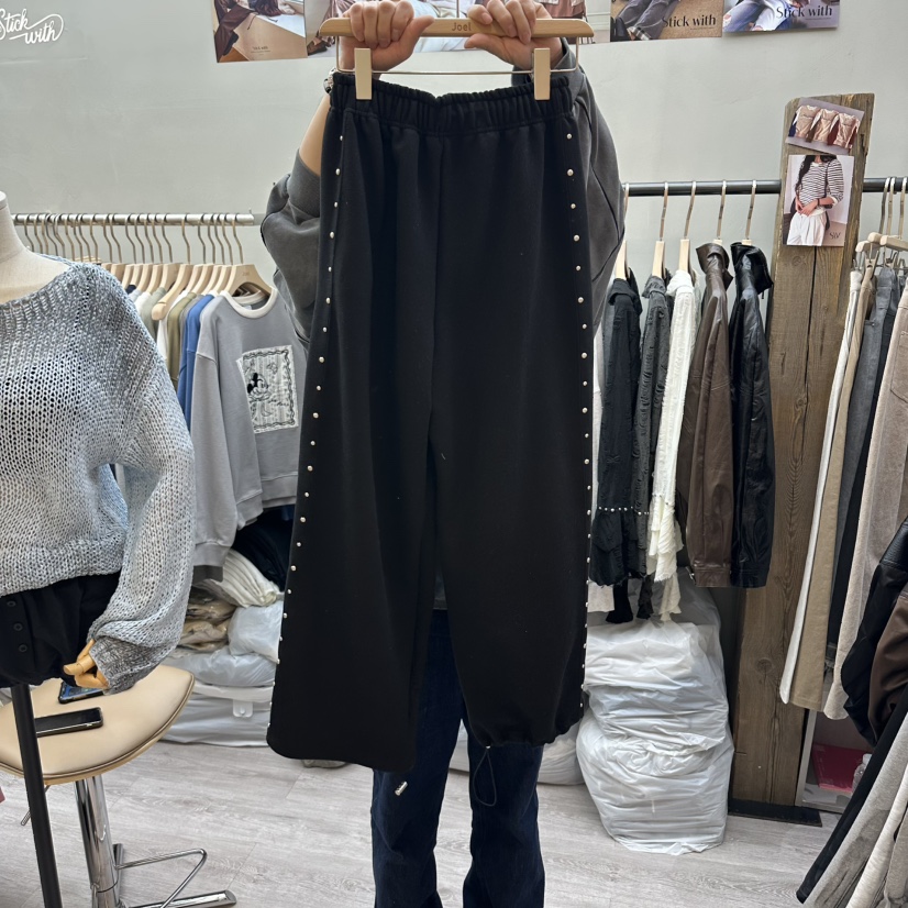 STICK WITH東大門實拍女裝新款推薦真品26春夏時尚休閑褲STICK WITH休閑褲