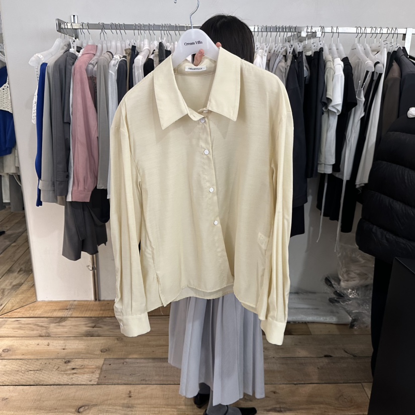 CREAM VILLA韓國直郵女士新品熱賣襯衫蕾絲衫不含吊帶CREAMVILLA襯衫/蕾絲衫圖色1