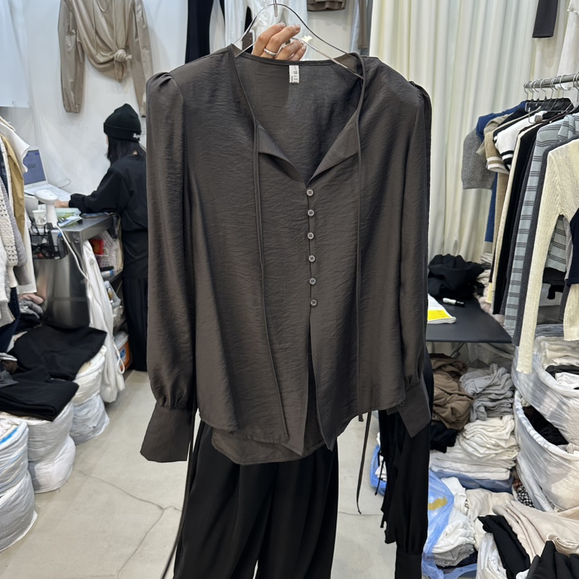 BILLION-L韓國直郵女裝新款熱賣人氣26春夏休閑襯衫蕾絲衫BILLION-L襯衫/蕾絲衫圖色2