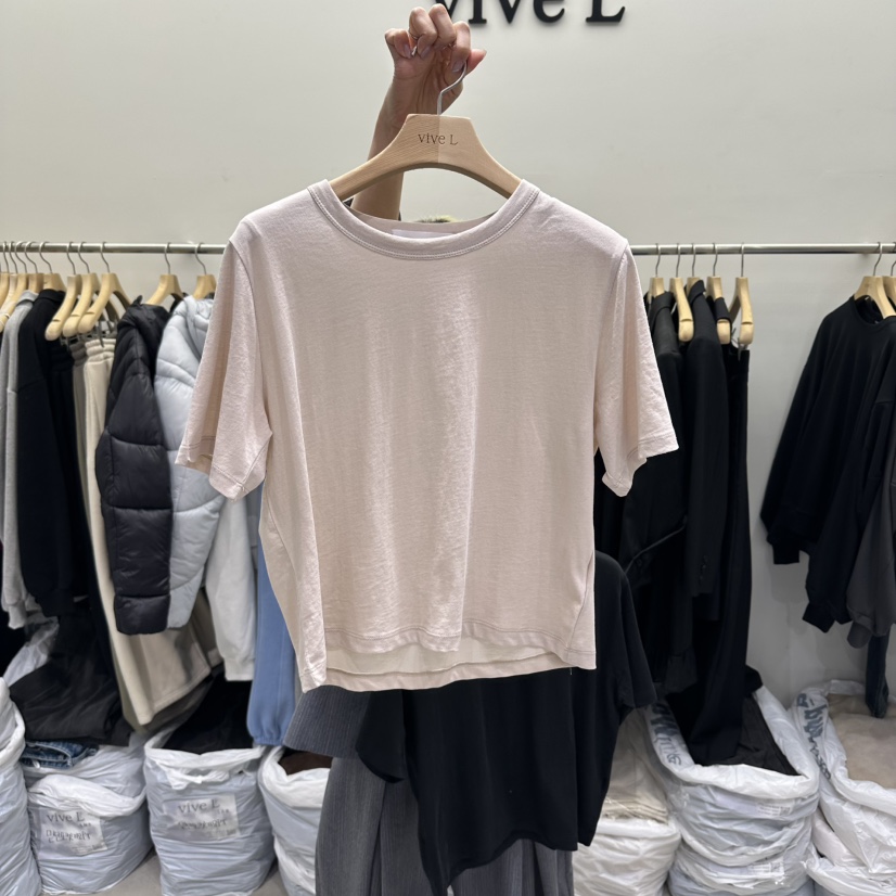 VIVEL東大門實拍女裝新款人氣熱賣真品休閑時尚26春夏T恤VIVELT恤圖色2