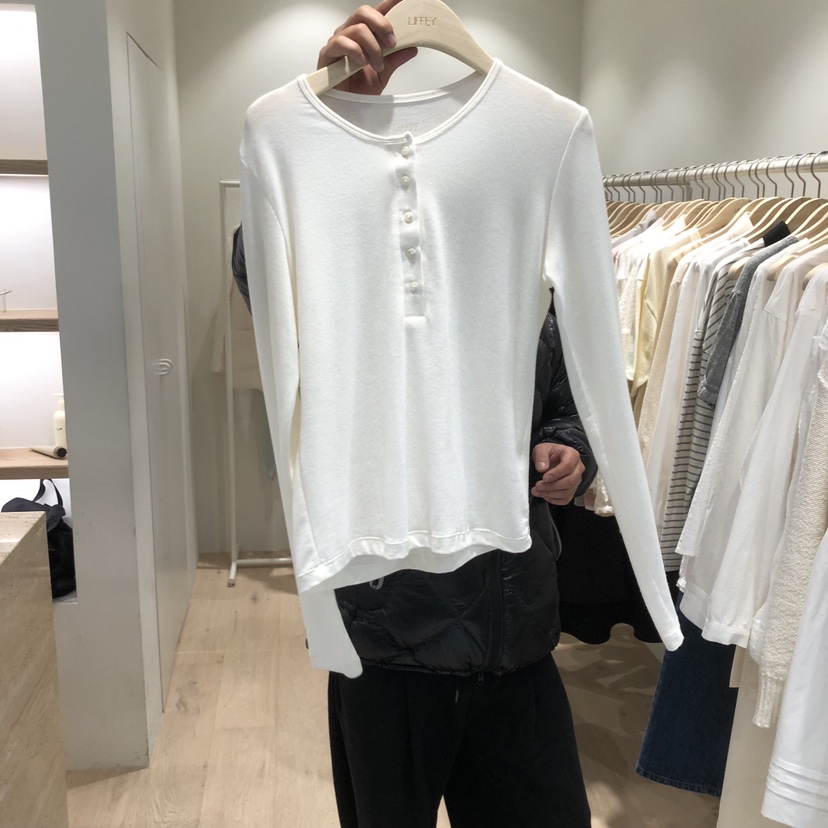 LIFFEY韓國直郵女士新款26春夏休閑真品人氣職業推薦長袖T恤LIFFEY長袖T恤圖色1