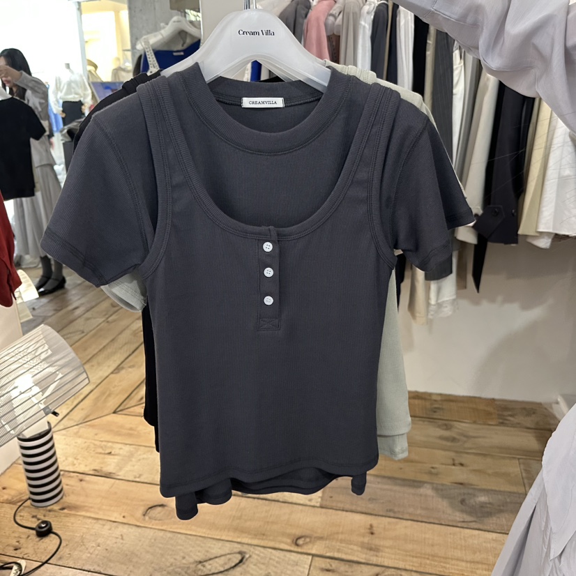 CREAM VILLA東大門實拍女士新品推薦吊帶背心不含內搭CREAMVILLA吊帶/背心圖色3