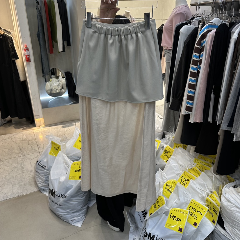 BILLION-L東大門代購女士新品真品人氣時尚休閑26春夏長裙BILLION-L長裙