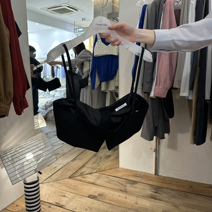 CREAM VILLA韓國代購女裝新款人氣吊帶背心CREAMVILLA吊帶/背心圖色2黑色