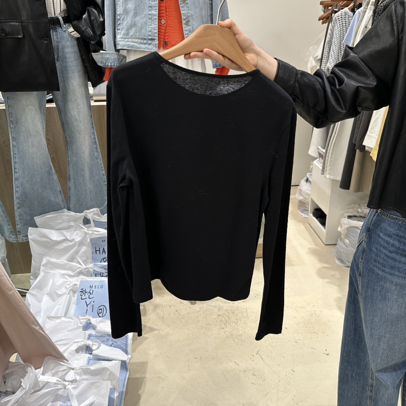 MELO東大門直郵女士新款時尚真品熱賣26春夏推薦休閑長袖T恤MELO長袖T恤