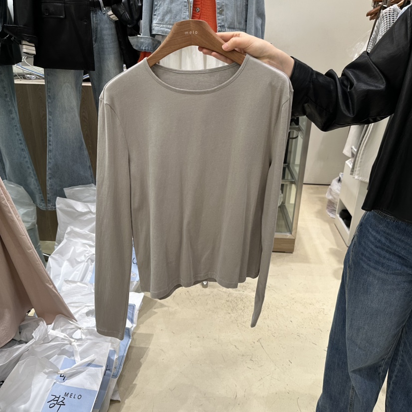MELO東大門直郵女士新款時尚真品熱賣26春夏推薦休閑長袖T恤MELO長袖T恤圖色3
