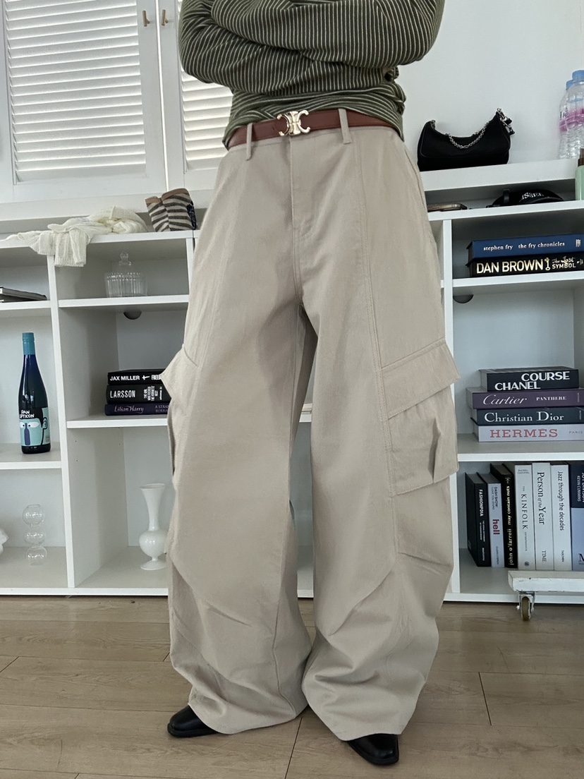 LUMIPLE韓國代購女士新款26春夏真品熱賣時尚休閑推薦休閑褲LUMIPLE休閑褲