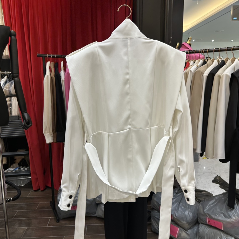 HERISH-HAUTE東大門實拍女士新品休閑熱賣夾克含腰帶高領HERISH-HAUTE夾克