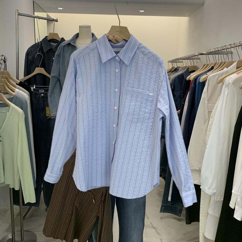 PHILO東大門代購女士新款人氣時尚職業熱賣推薦襯衫蕾絲衫PHILO襯衫/蕾絲衫圖色3