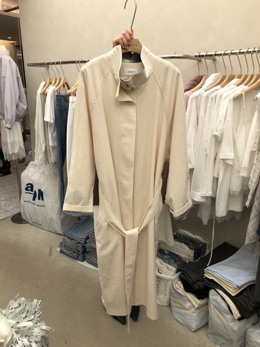 MURR東大門實拍女裝新款職業熱賣時尚休閑真品26春夏長款風衣MURR長款風衣圖色1