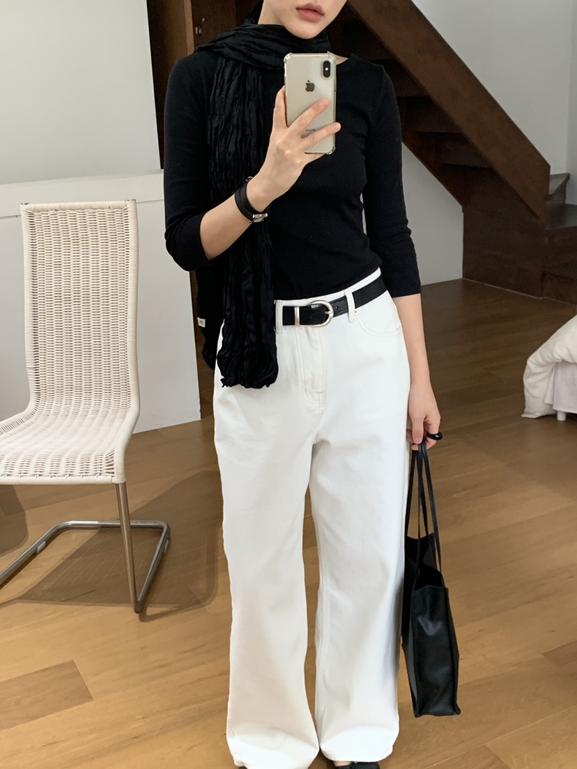 REGULARLY/PLACOR東大門直郵女士新品人氣休閑T恤船領絲綢REGULARLY/PLACORT恤