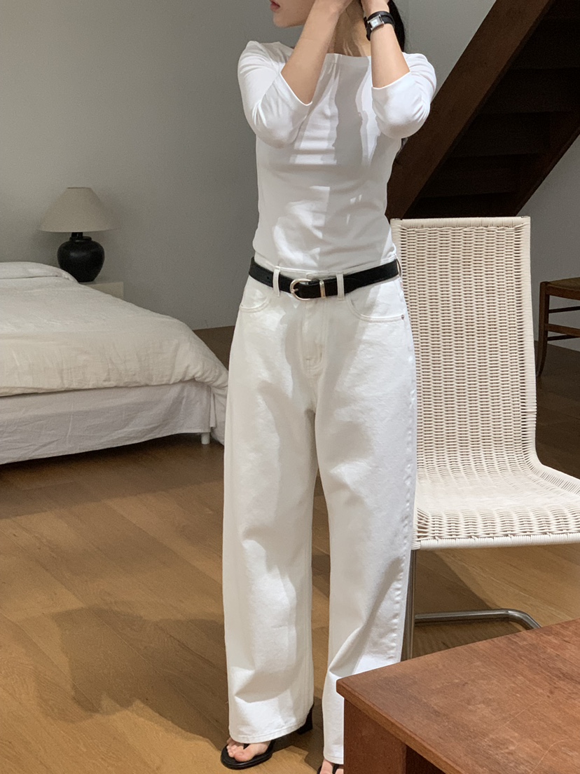 REGULARLY/PLACOR東大門直郵女士新品人氣休閑T恤船領絲綢REGULARLY/PLACORT恤