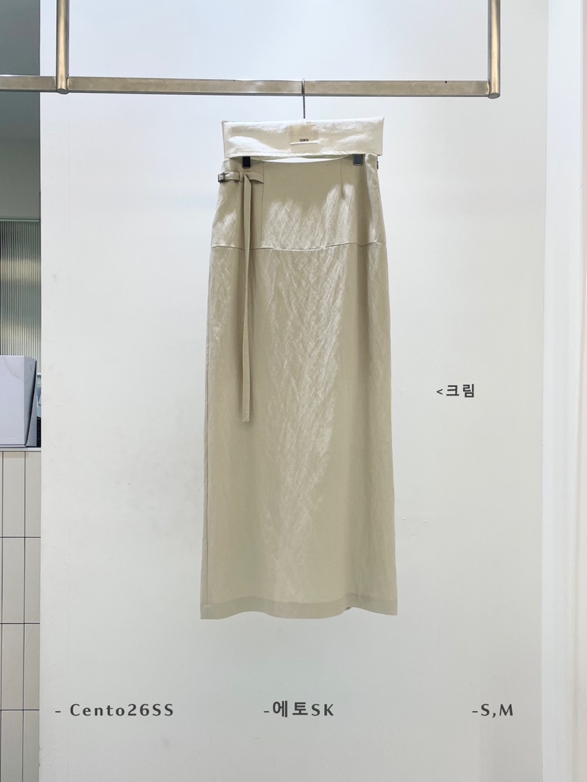 CENTO韓國直郵女裝新款26春夏職業真品休閑推薦人氣熱賣長裙CENTO長裙圖色1