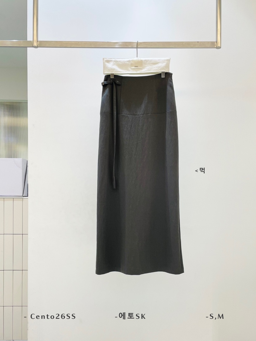 CENTO韓國直郵女裝新款26春夏職業真品休閑推薦人氣熱賣長裙CENTO長裙圖色2墨色