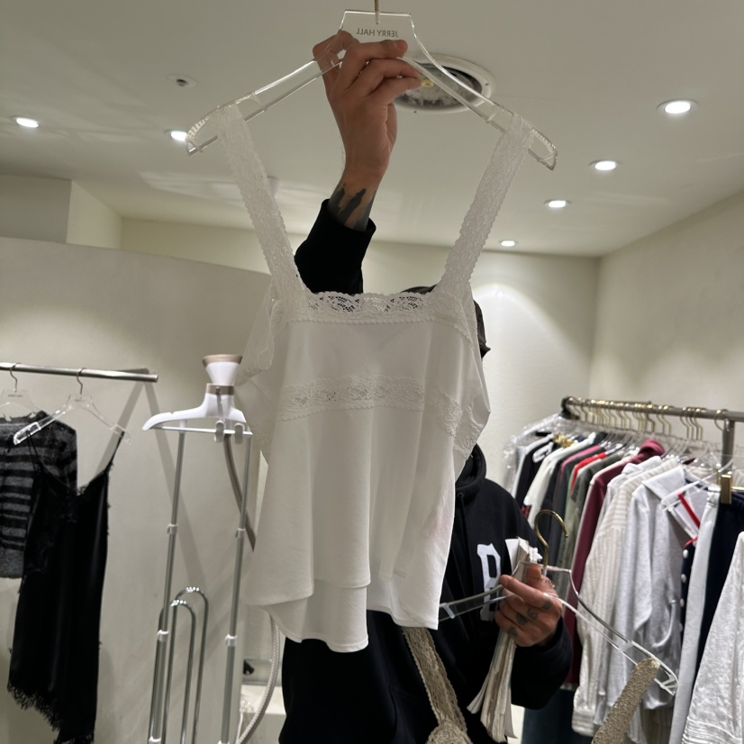 JERRY HALL-P東大門實拍女裝新品休閑熱賣吊帶背心蕾絲JERRY HALL吊帶/背心