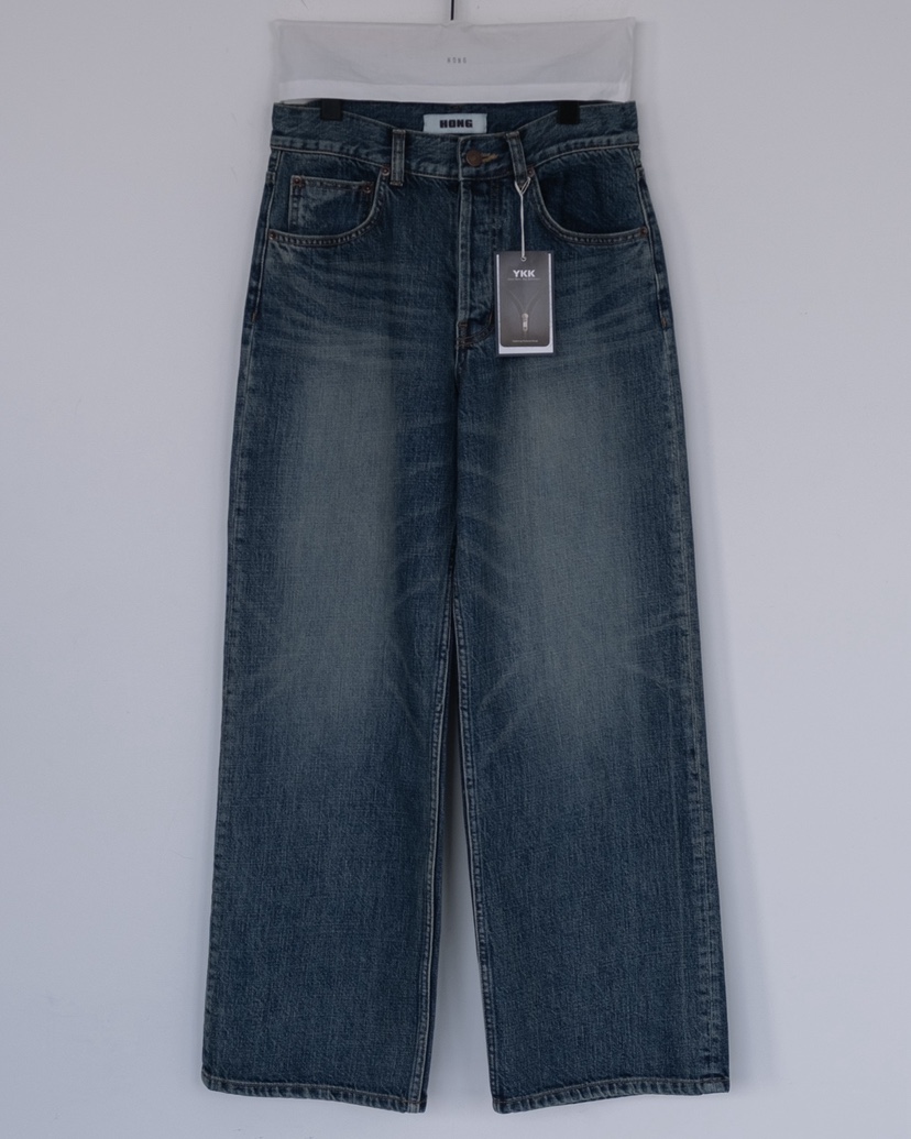 HONG-P東大門代購女裝新品推薦職業26春夏時尚休閑牛仔褲HONG-P牛仔褲圖色1