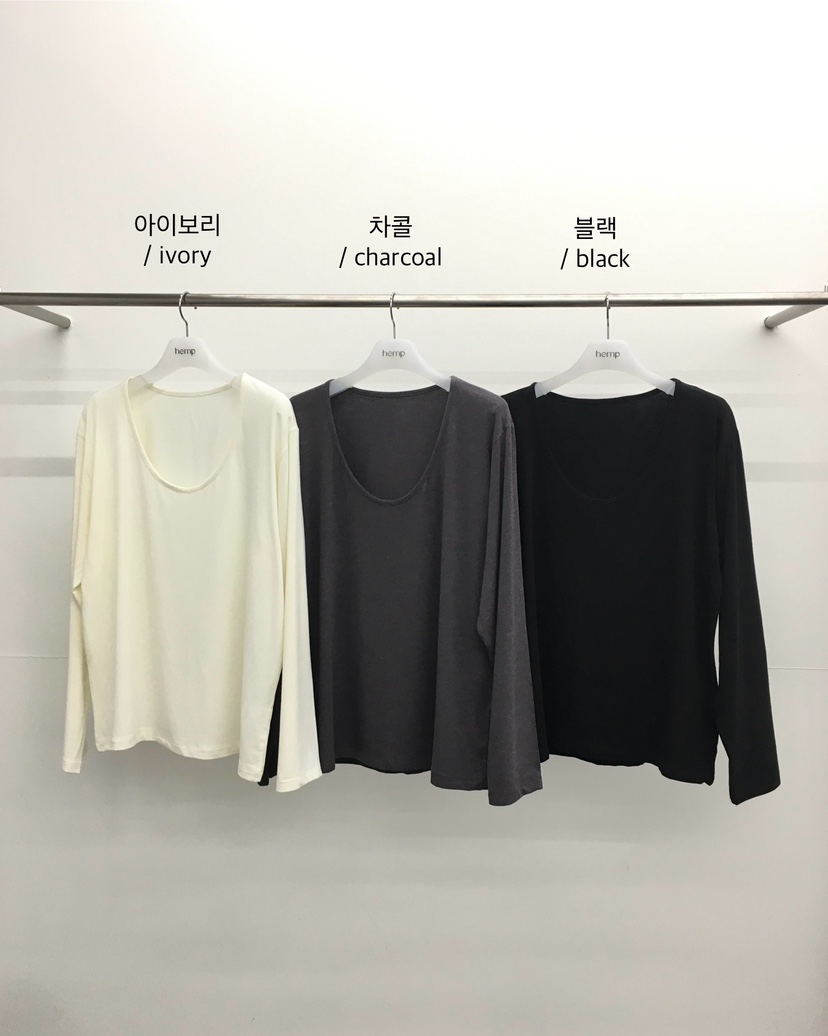 HEMP-P韓國代購女裝新款時尚真品26春夏推薦休閑長袖T恤hemp長袖T恤