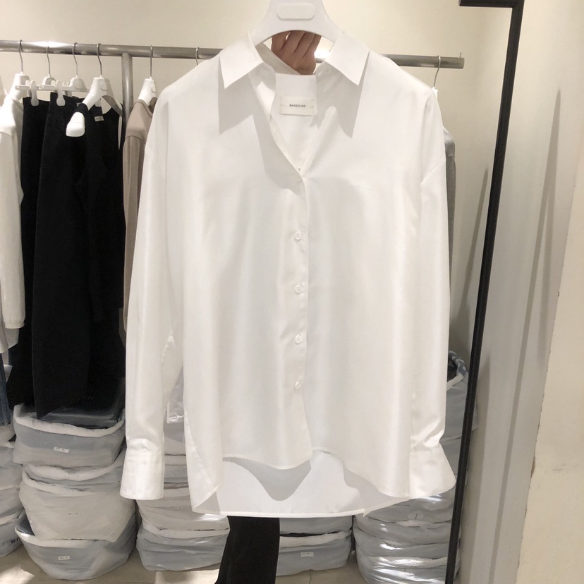 MASCULINE東大門實拍女裝新品時尚真品休閑襯衫蕾絲衫絲綢MASCULINE襯衫/蕾絲衫圖色2