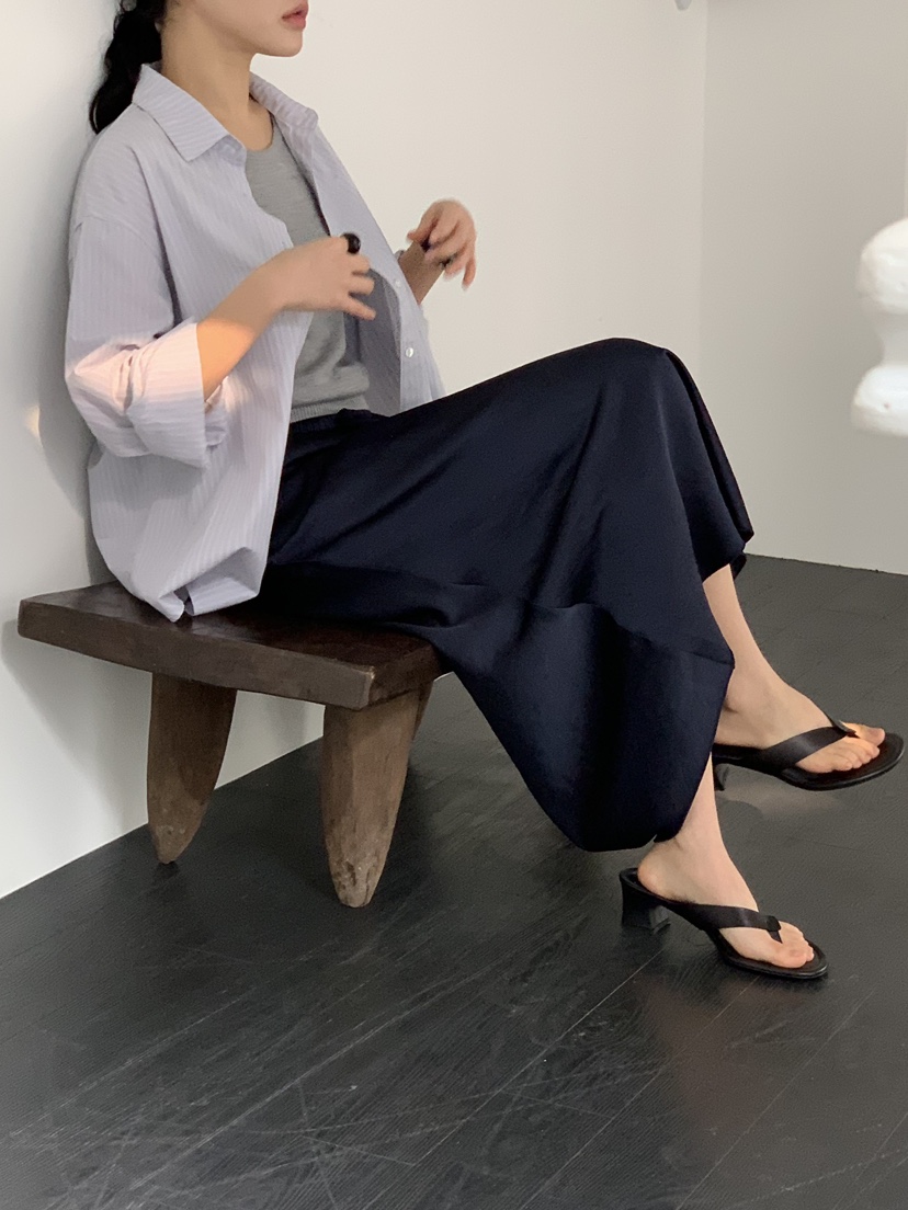 REGULARLY/PLACOR東大門直郵女士新品職業時尚熱賣長裙緞面REGULARLY/PLACOR長裙