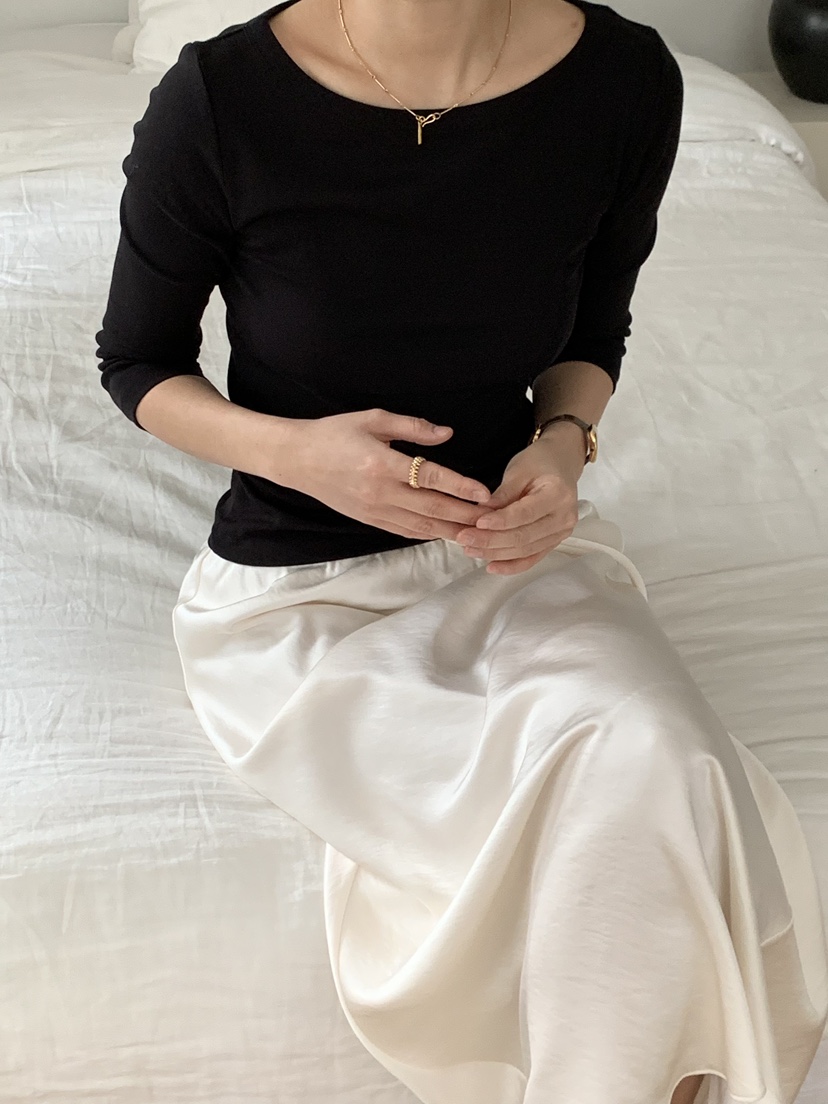 REGULARLY/PLACOR東大門直郵女士新品職業時尚熱賣長裙緞面REGULARLY/PLACOR長裙