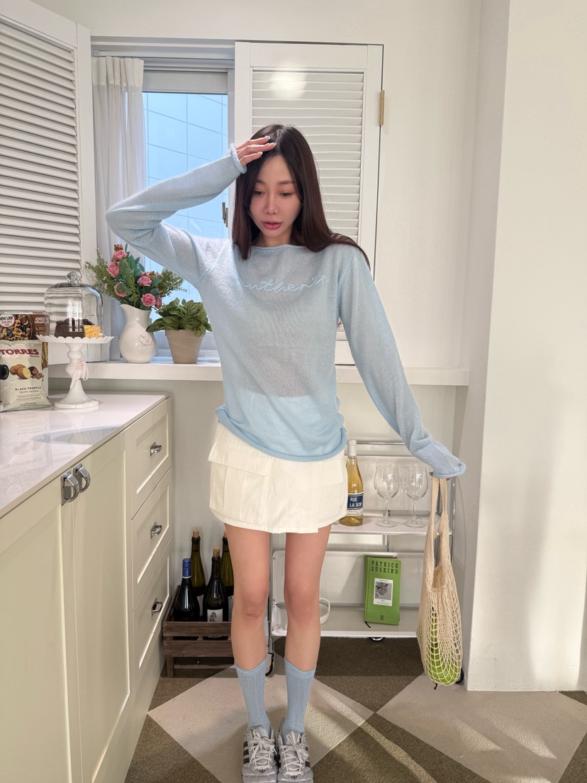 LUMIPLE韓國直郵女士新品熱賣人氣休閑26春夏時尚真品針織衫LUMIPLE針織衫