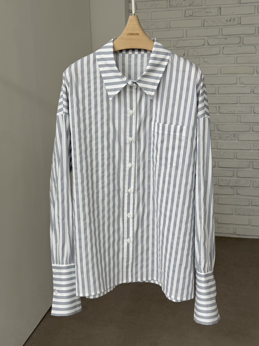 LOWBURN東大門實拍女士新款人氣真品熱賣職業時尚襯衫蕾絲衫LOWBURN襯衫/蕾絲衫圖色1天藍色