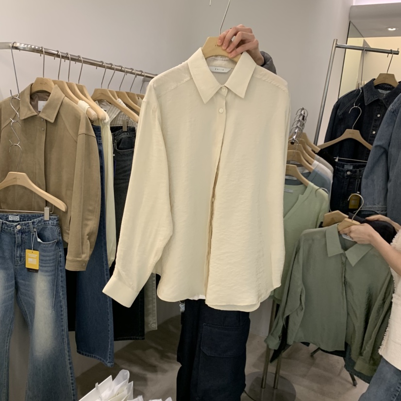 PHILO韓國直郵女士新款人氣熱賣真品時尚推薦襯衫蕾絲衫纖維PHILO襯衫/蕾絲衫圖色4