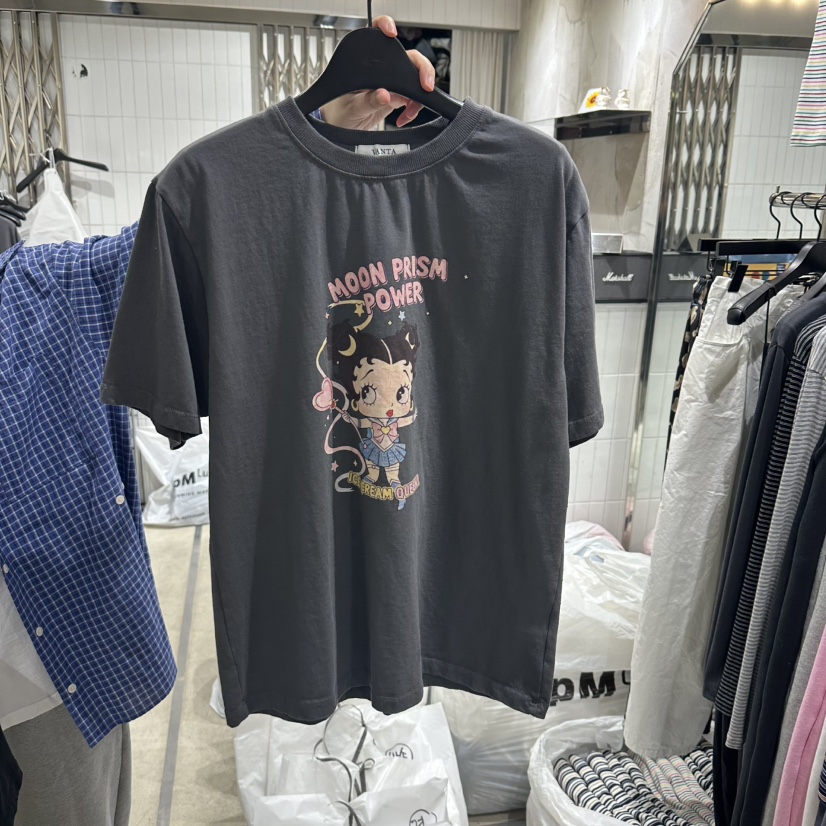 VANTA韓國直郵女士新款26春夏時尚人氣推薦休閑職業真品T恤VANTAT恤圖色2