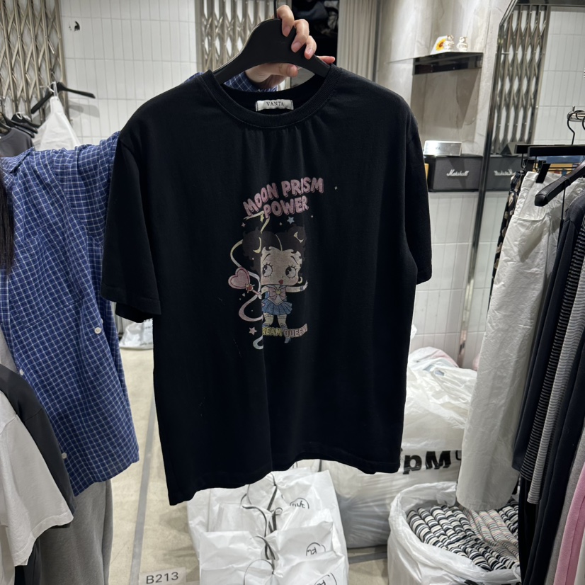 VANTA韓國直郵女士新款26春夏時尚人氣推薦休閑職業真品T恤VANTAT恤圖色3